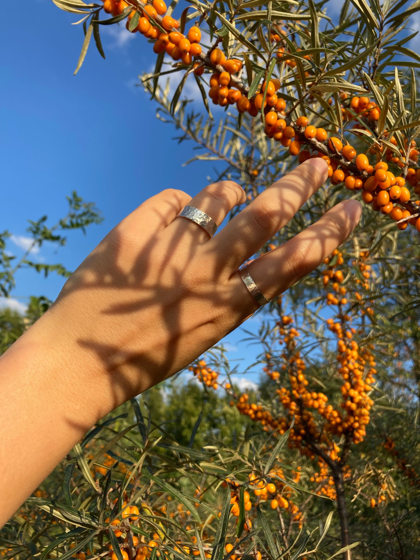 Chunky Hammered Silver Unisex Ring - Handmade Artisan Jewelry