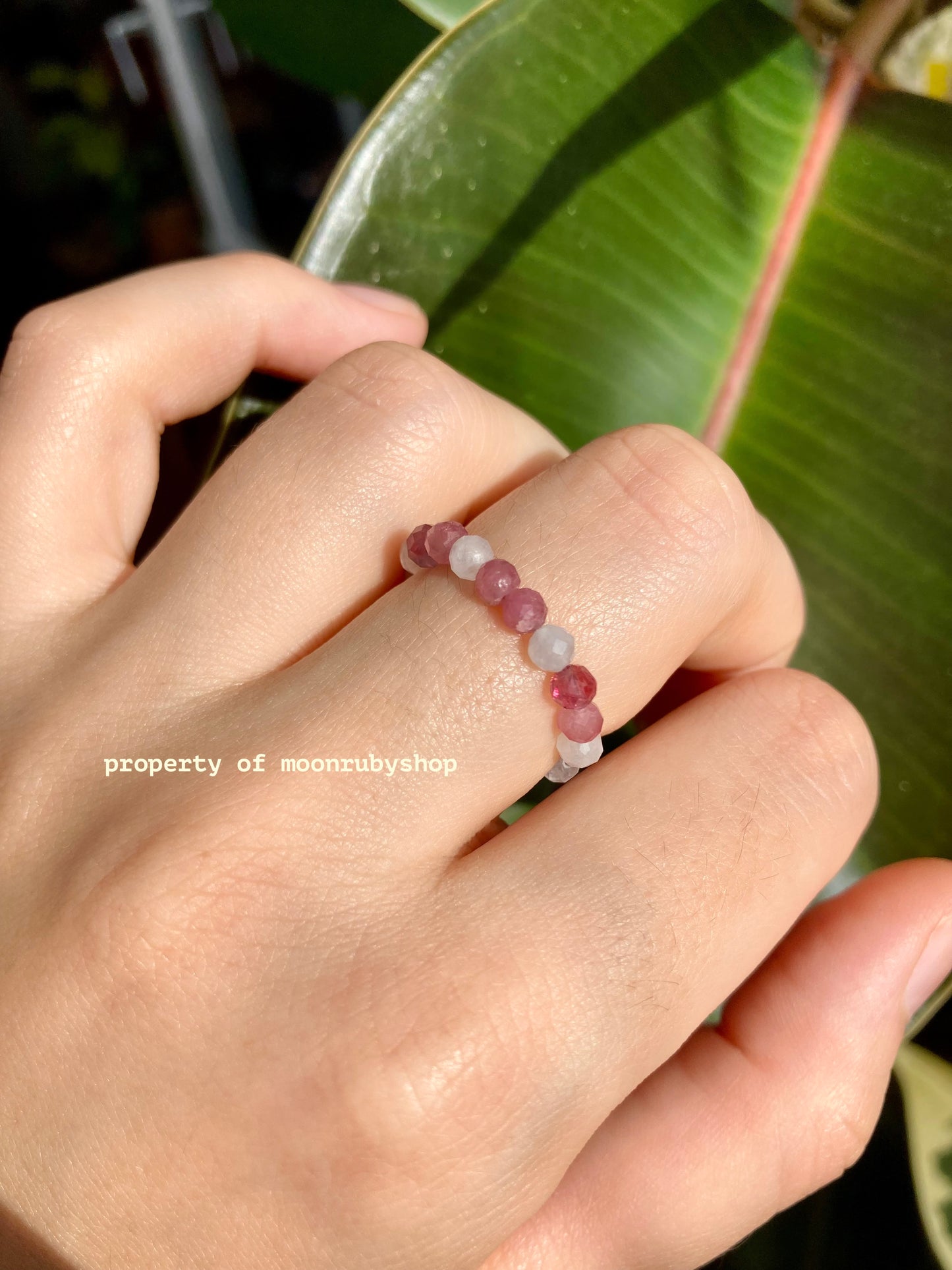 Natural Gemstone Bead Fidget Rings in Special Spirit Combination Mix for Love, Luck, Confidence, and More