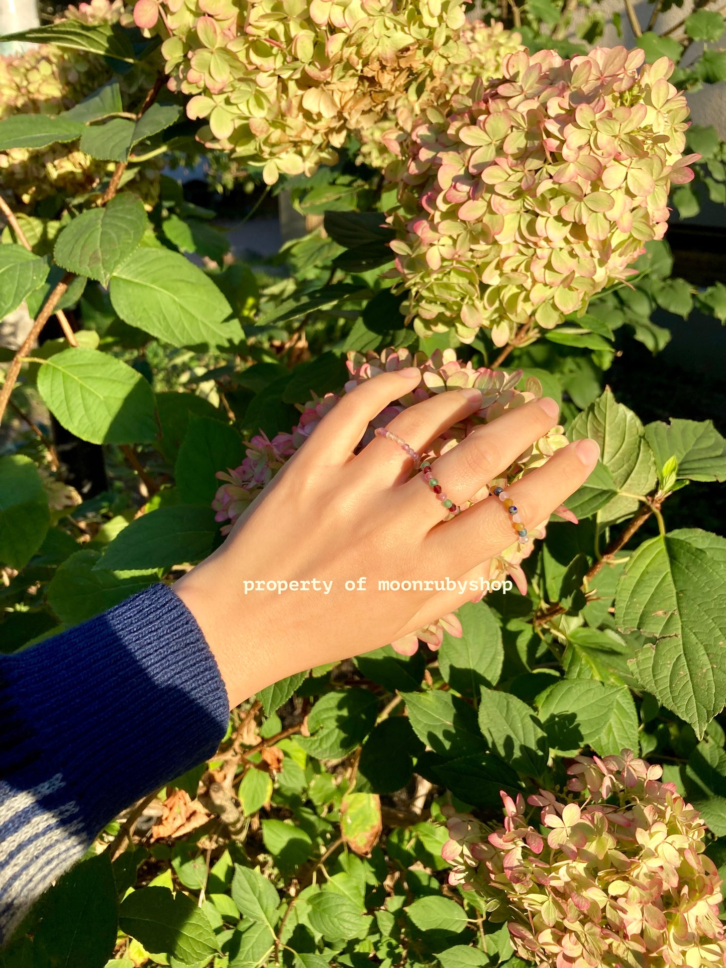 Natural Gemstone Bead Fidget Rings in Special Spirit Combination Mix for Love, Luck, Confidence, and More