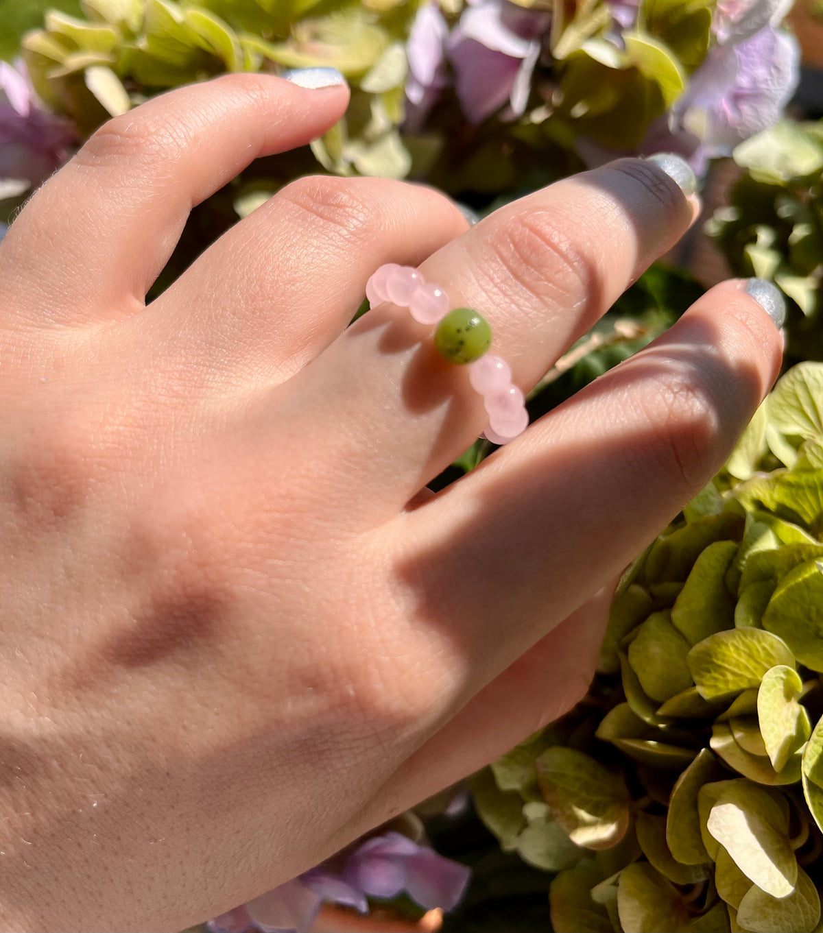 Chunky Gemstone Beads Fidget Rings in Pretty Color Combos