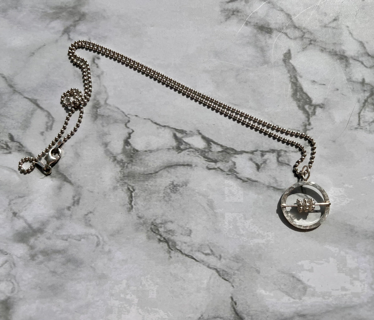 Handmade Sterling Silver Anti-Anxiety Pendants For Fidgeting