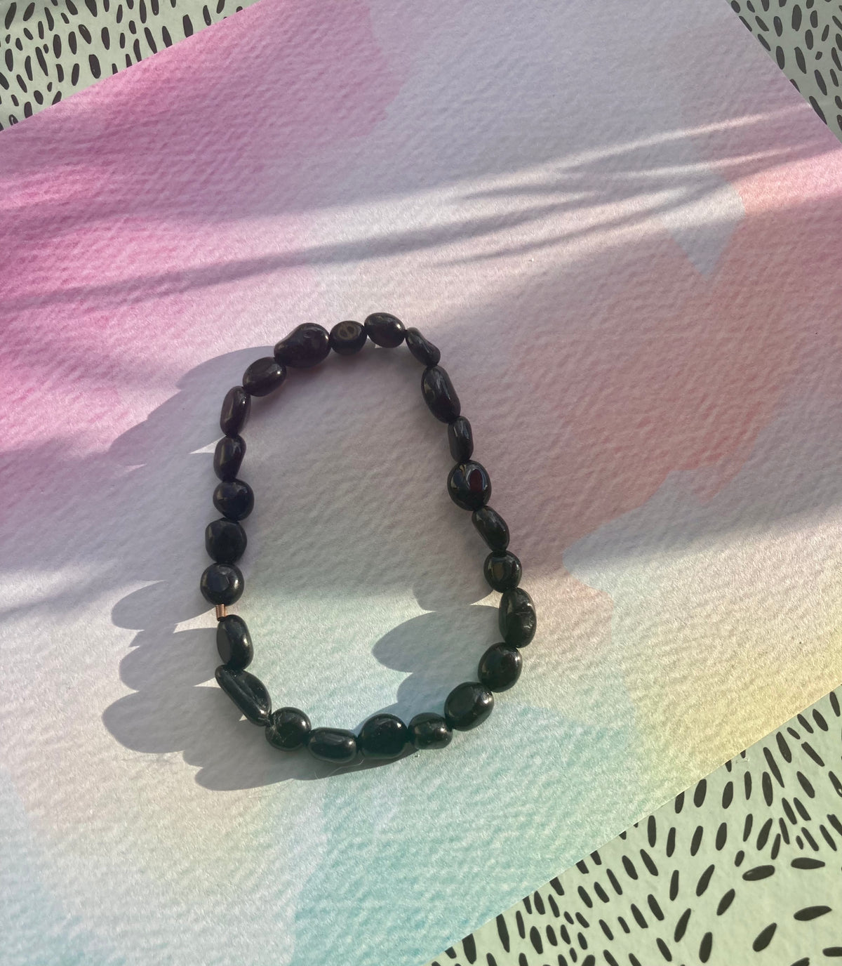 Minimalist Unisex Natural Black Tourmaline Bracelet