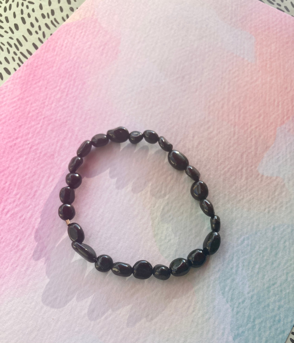 Minimalist Unisex Natural Black Tourmaline Bracelet