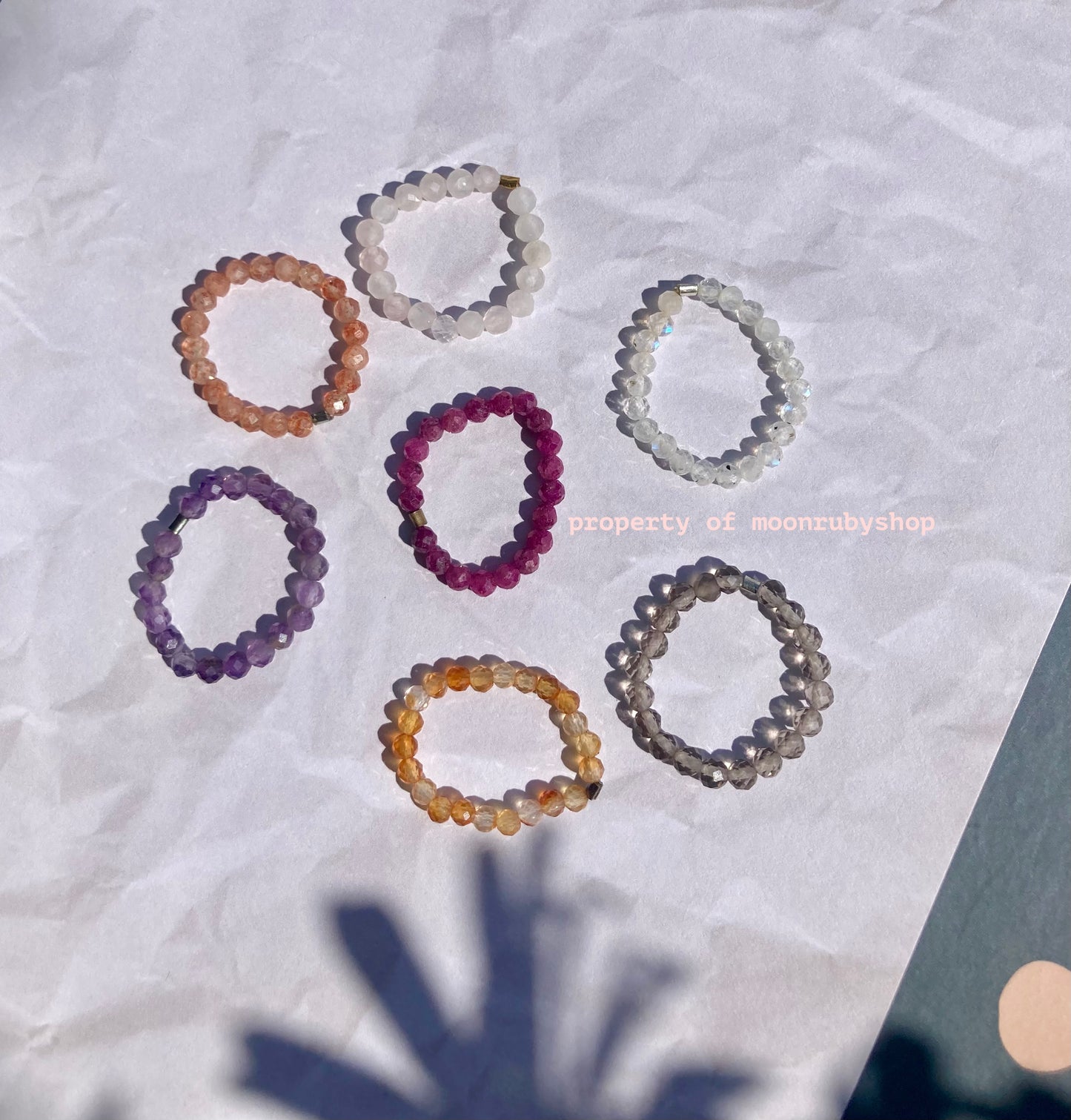 7 Worry Gemstone Rings for Every Weekday